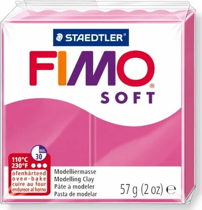 Argjilë Staedtler Fimo Soft, 57g, rozë - 1
