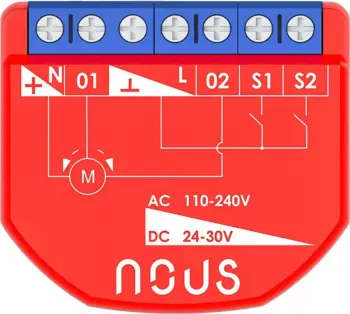 Modul perde inteligjente Nous B4Z ZigBee