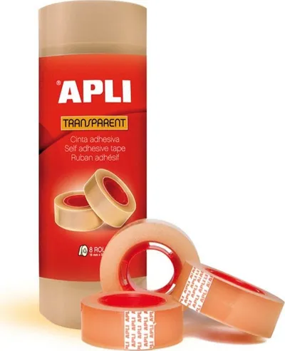 Shirit ngjitës Apli, 19 mm x 33 m, 8 copë - 1
