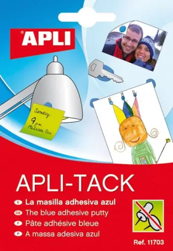Letra ngjitëse për shënime Apli Apli-Tack, 57 g, të kaltra
