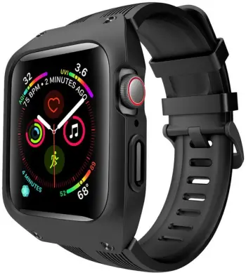 Rrip silikoni MAX MAS13 për Apple Watch, 38/40mm, i zi