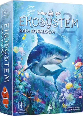 Lojë me karta Nasza Księgarnia Ecosystem 2 Coral Reef, familjare, version polak