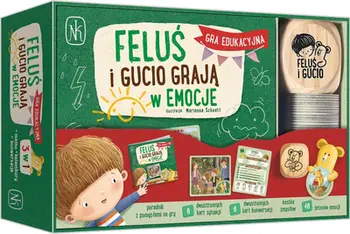 Loja edukative Nasza Księgarnia Feluś and Gucio Play with Emotions, për emocione, për fëmijë