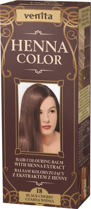 Ngjyrë për flokë Venita Henna Color, 18 Black Cherry, 75 ml