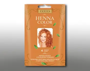 Ngjyrë flokësh bimore Venita Herbal Henna Color 4 Chna, kondicioner, 30g