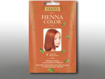 Ngjyrë për flokë Venita Henna Color Herbal Conditioning Dye 7 Bakër për femra 30g