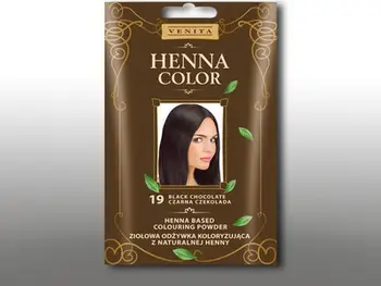 Bojë për flokë Venita Herbal Color Henna 19, 30g, Black Chocolate
