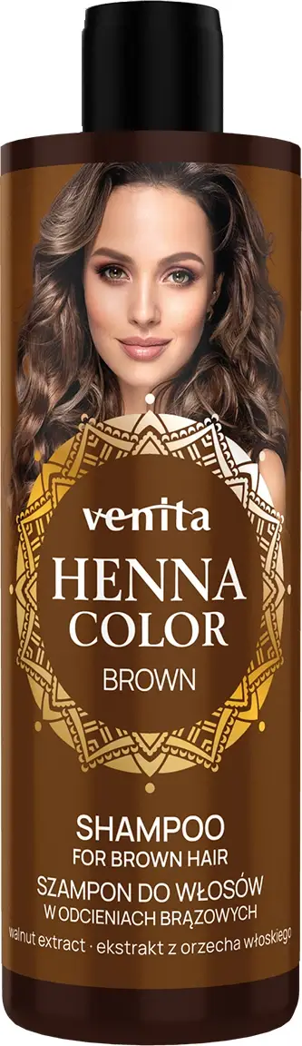 Shampo ngjyruese për flokë VENITA Henna Color, kafe, 300ml