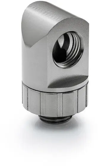 Zgjerues rrotullues 90° Bitspower Artemis, për ftohje me ujë, Platinum Grey
