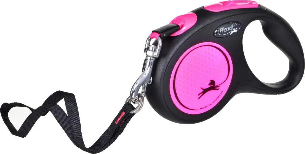 Litar automatik për qen Flexi, S, 5m, rozë - 2