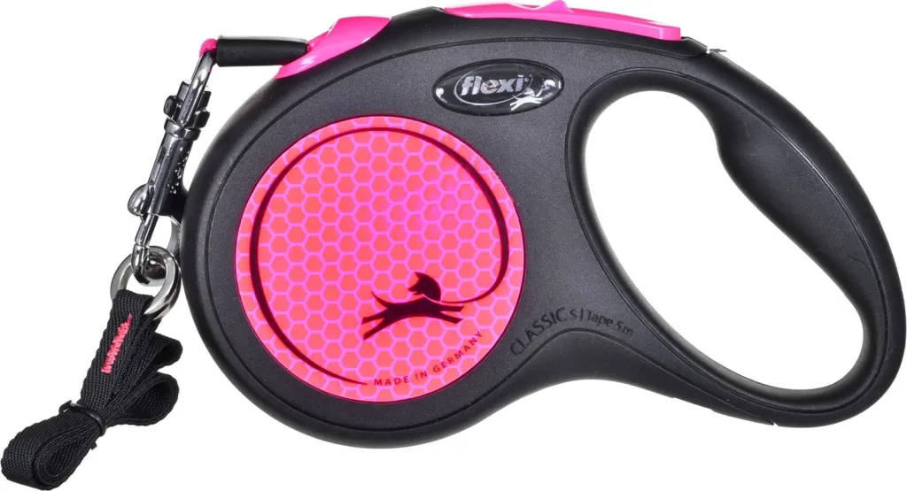 Litar automatik për qen Flexi, S, 5m, rozë - 3