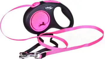 Litar automatik për qen Flexi, S, 5m, rozë