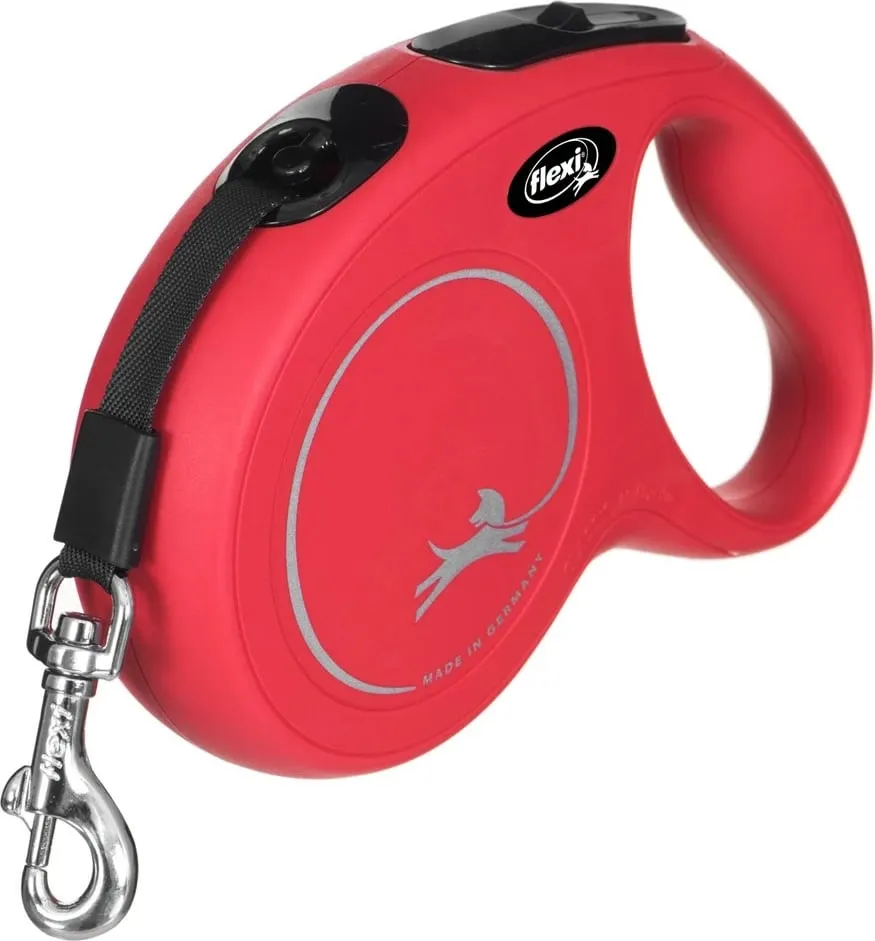 Rrip për qen Flexi, 5m, i kuq - 5