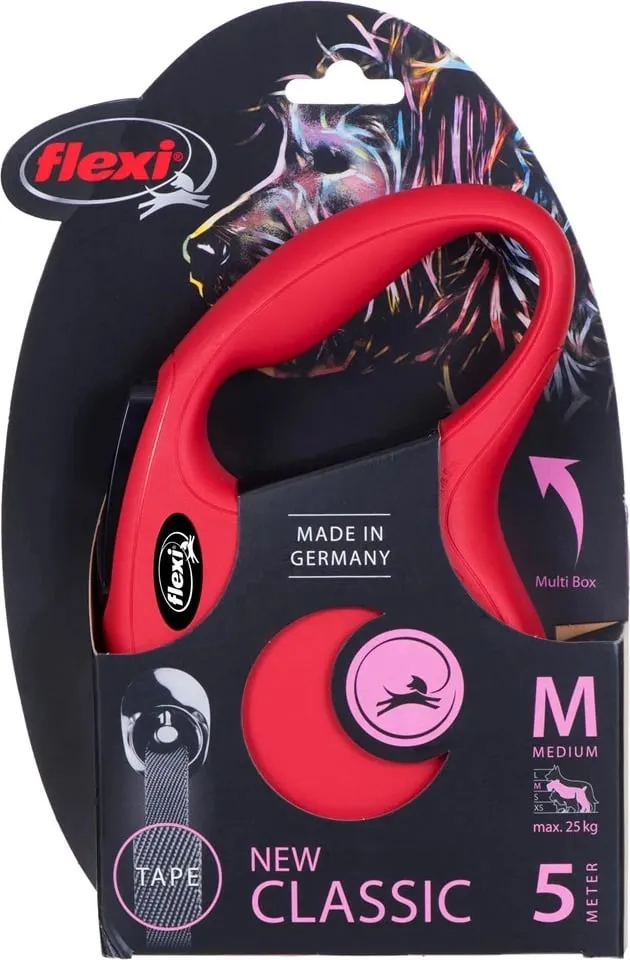 Rrip për qen Flexi, 5m, i kuq - 8