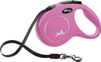 Rrip për qen Flexi Classic, M, 5m, rozë