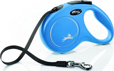 Litar për qen Flexi CLASSIC, M, 5m, i kaltër - 1