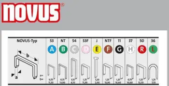 Kapëse për letra Novus type H 37/6 NOVUS super hard