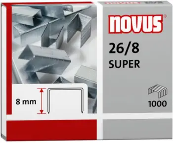 Set kapsa për kapëse letrash Novus SUPER 040-0199, 1000 fletë