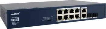 Switch NVS-3308SP 8 x 100Mb/s PoE+ ,2 x 1000Mb/s UPLINK, 2 x 1000Mb/s SFP UPLINK