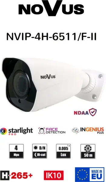 NVIP-4H-6511/F-II IP Kamer e Jashtme 4 MPX
