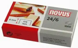 Kapëse zyre Novus Staples 24/6, 1000 copë, metalike