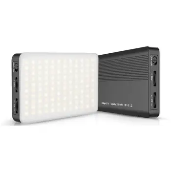 Dritë LED portabile RealPower VL-1, 3100mAh, 8W, 120 LED, e zezë/e bardhë