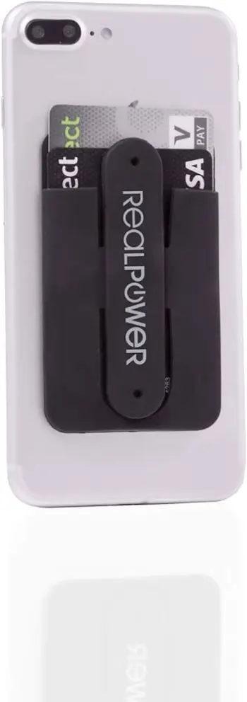 Aksesorë për telefon RealPower / Smartphone Stand + Smart Wallet / with Card Slot