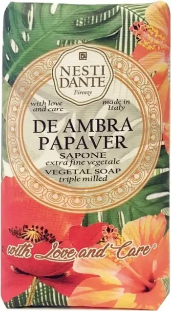 Sapun natyral Nesti Dante De Ambra Papaver Sapone lulekuqe 250g