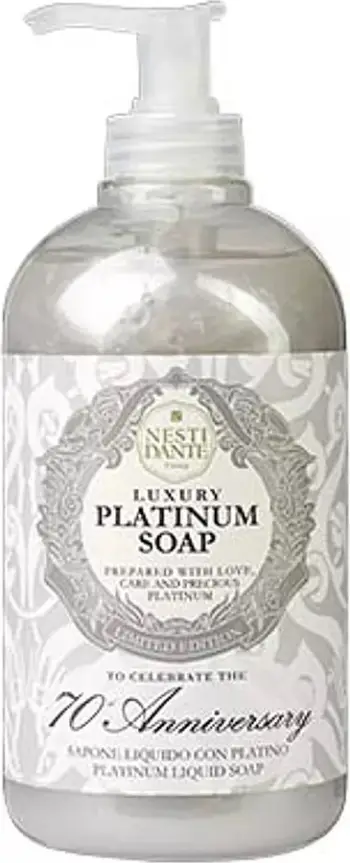 Sapun i lëngshëm Nesti Dante Luxury Platinium, 500ml, aromë kamelie dhe jasemini i bardhë