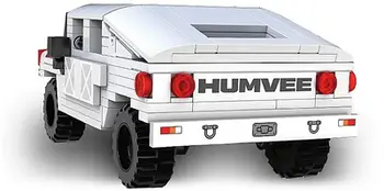 Set ndërtimi Jamara CaDA Humvee, 328 pjesë, shkalla 1:24, i bardhë