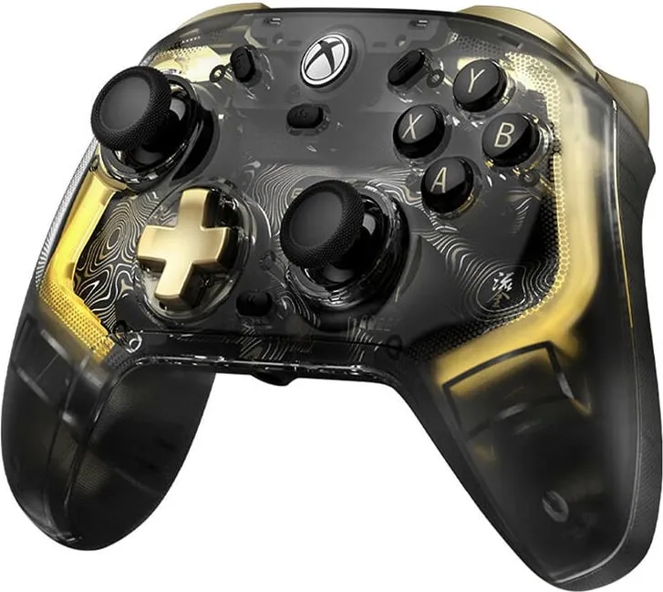 Gamepad Gamesir Kaleid Flux, me kabllo, RGB, transparent i zi - 2
