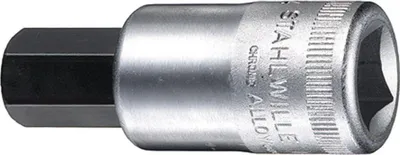 Bit gjashtëkëndor Stahlwille 54 8, 8mm, fole 1/2", krom - 1