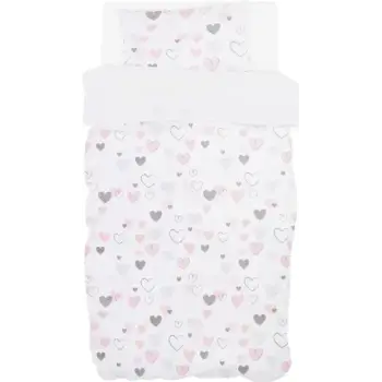 Mbulesa Set 2 pjesë, roze Hearts Buba