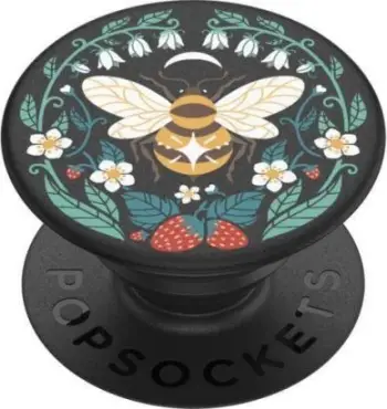 Mbajtëse telefoni PopSockets Bee Boho Gen. 2, e zezë