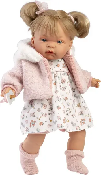 Kukull Llorens Crying Doll Joelle, 38 cm, me zë, shumëngjyrëshe