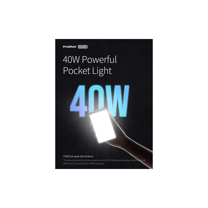 Zhiyun FIVERAY M40 Pocket LED Light - 5