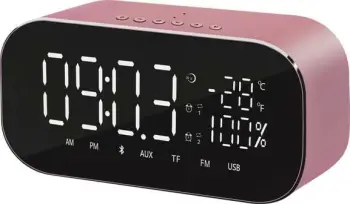 Orë digjitale dhe radio Akai ABTS - S2GD, rozë