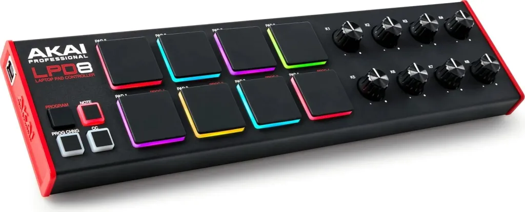 Kontrollues MIDI AKAI LPD 8 MKII, me USB - 1
