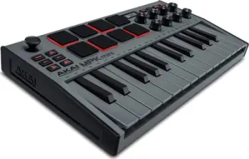 Mikset për DJ AKAI MPK Mini MK3, MIDI USB, e zezë / hiri