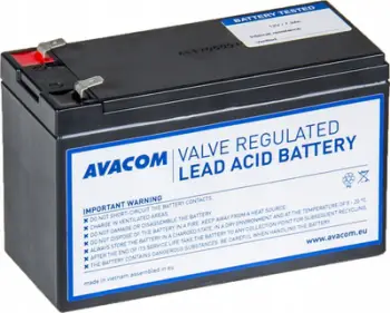 Bateri UPS AVACOM AVA-RBP01-12072-KIT, VRLA, zëvendësuese, e zezë