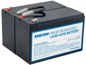 Bateri UPS AVACOM RBC176, zëvendësuese për APC RBC176, 12V, e zezë