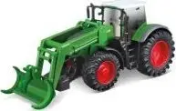 Lodër traktor Bburago Fendt, model me kapëse druri, jeshil