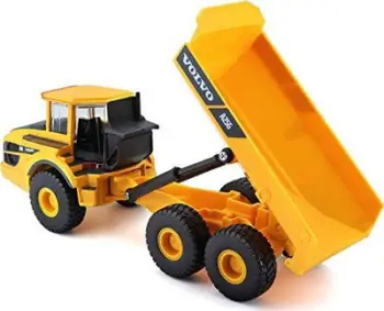 Lodër kamion Burago Volvo A25G, i verdhë