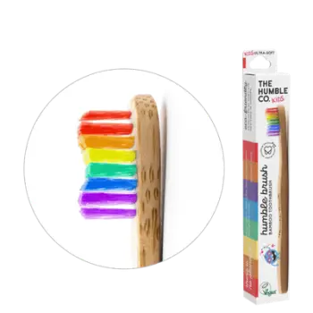 Brushë për fëmijë (2-8 vjet) The Humble Co., bambu, me fije shumë të buta, versioni "Proud"