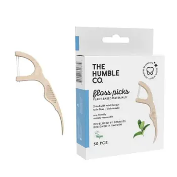 Penjë dentar me mbajtës The Humble Co., mentë, 50 copë