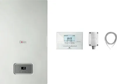 Furrë me gaz Saunier Duval, 18.4kW, e argjendtë - 1