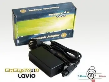 Adaptor karikues për laptop Energy4U PA11, 65W, 18.5V 3.5A, i zi