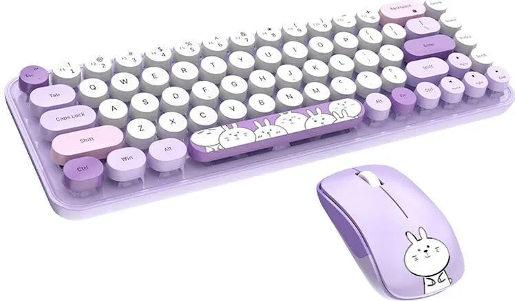 Set tastierë + maus wireless MOFII iBean Pro, vjollcë - 1