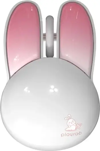 Maus wireless MOFII Rabbit M6DM, Bluetooth, 1200 DPI, i bardhë-rozë