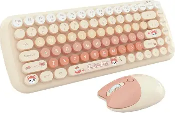 Set tastierë dhe maus wireless MOFII Candy SMK632M3AO, portokalli